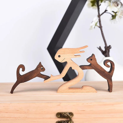 Figurines Animaux en Bois Massif | Déco Naturelle et Authentique