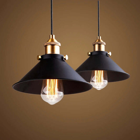 Lampe Suspendue Rétro en Laiton Chic - Foivo