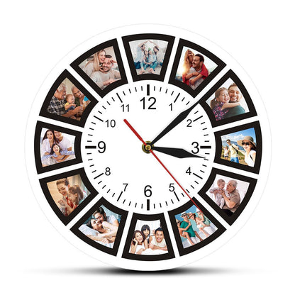 Cadran de Tableau Horloge Photo Personnalisé - BlxckFR
