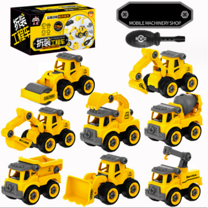 Jeux de Construction Creatifs pour Enfants - Set de Machines de Chantier - BlxckFR