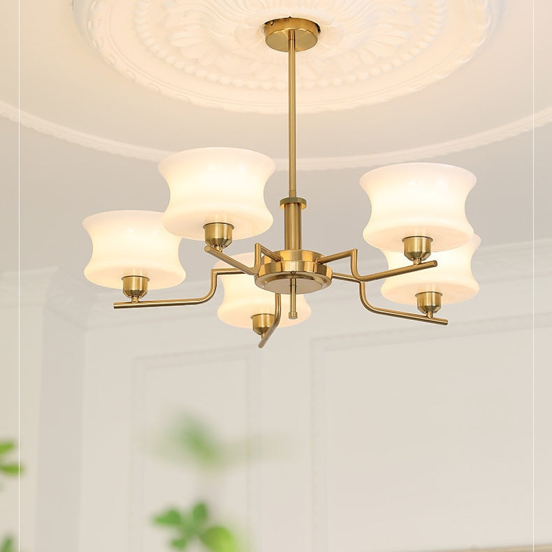 Lampe Suspendue Luxe en Bronze et Cristal - Foivo