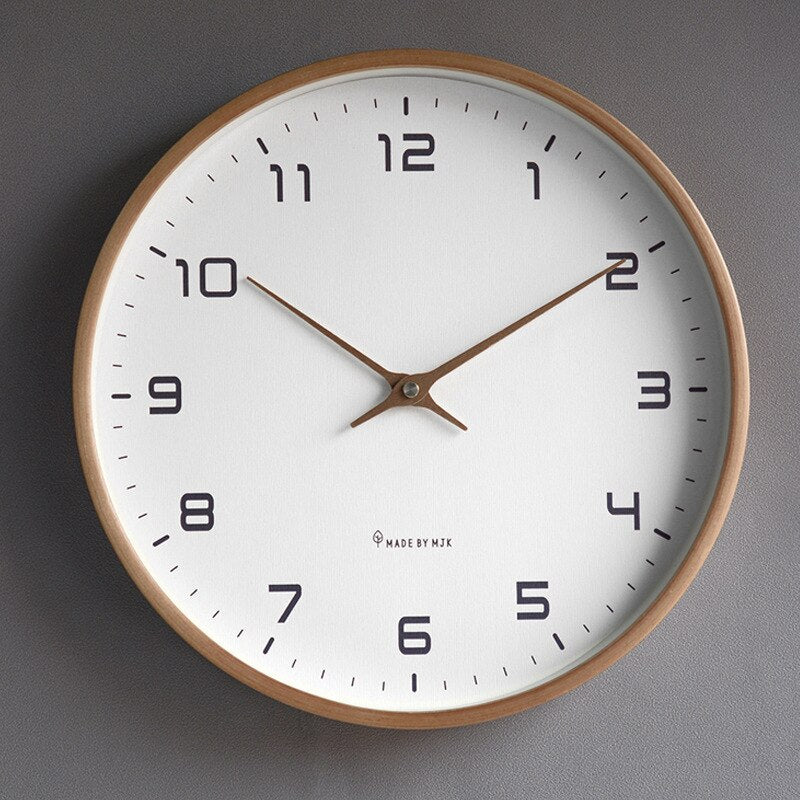 Horloge Murale Bois Élégante Scandinave