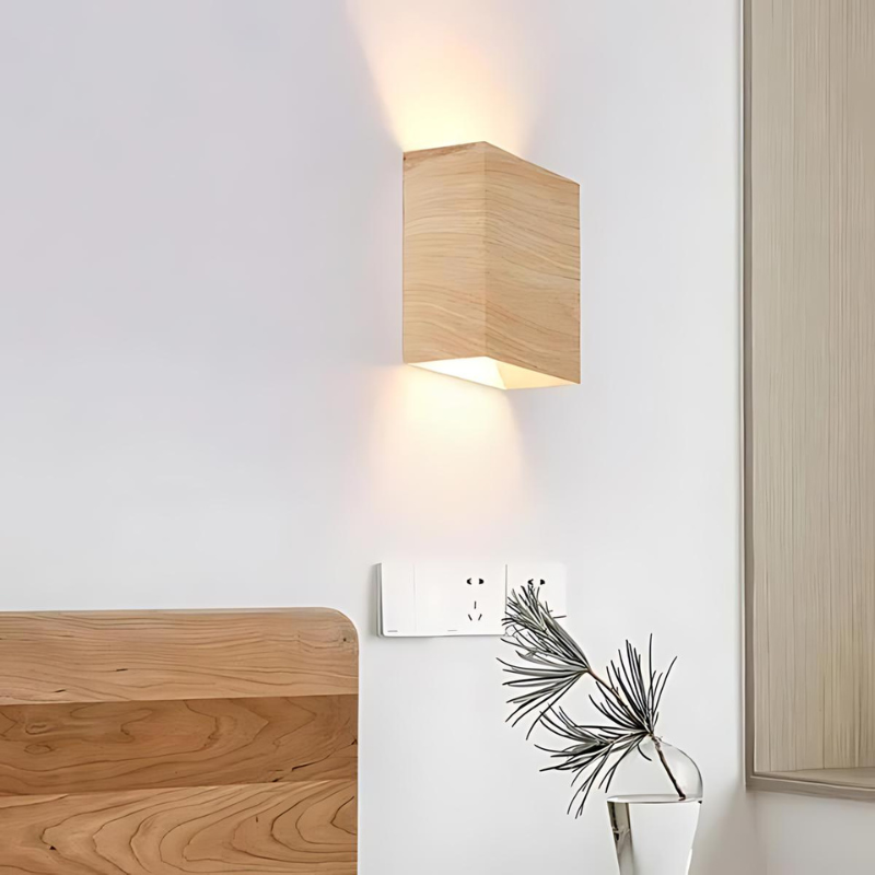 Lampe Murale Bois Design Scandinave