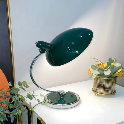 Lampe de Bureau Moderne en Métal Chromé
