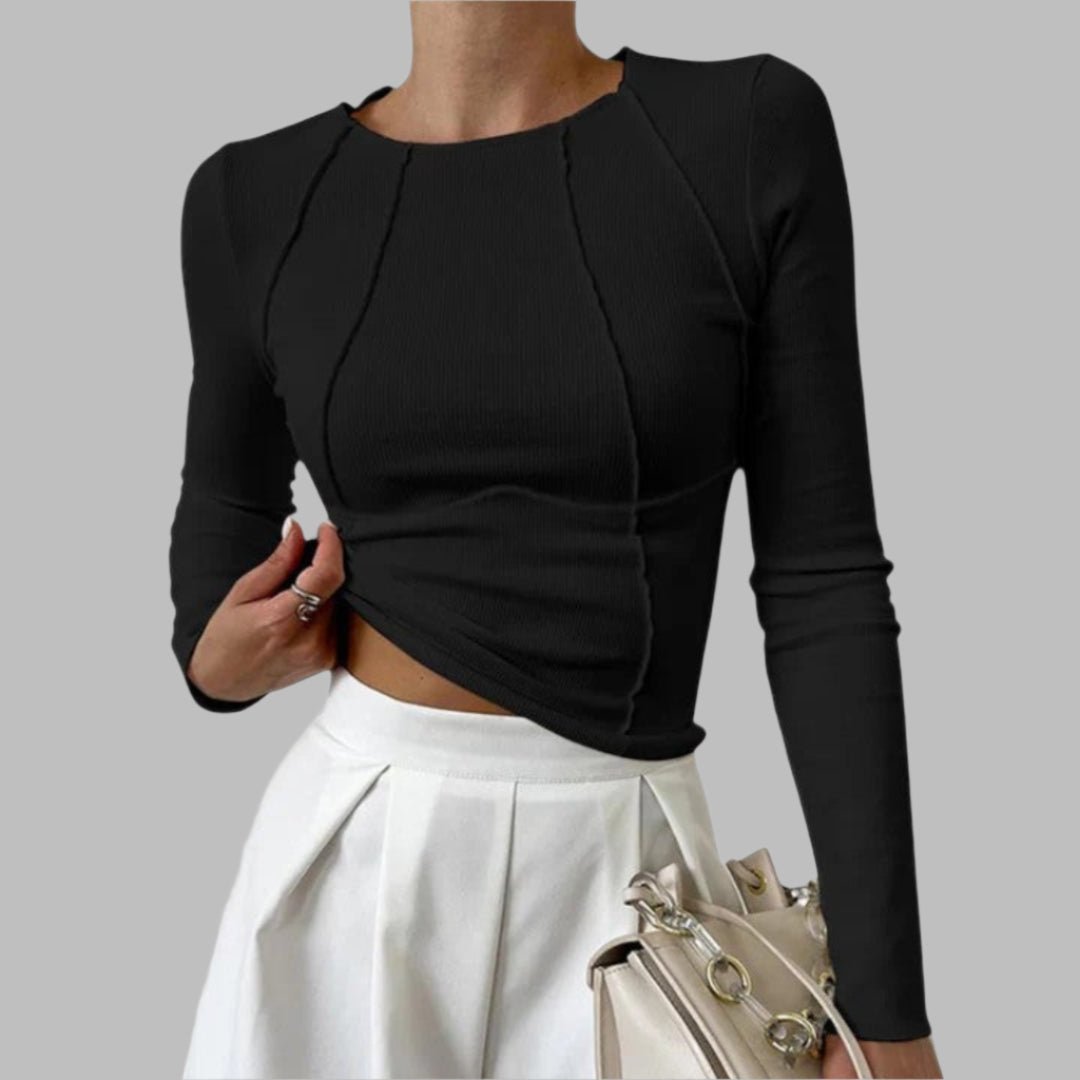 KORA | T-shirt Haut de Gamme Manches Longues – Doux et Raffiné