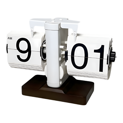 Horloge Flip Élégante - Design Rétro avec Précision Moderne