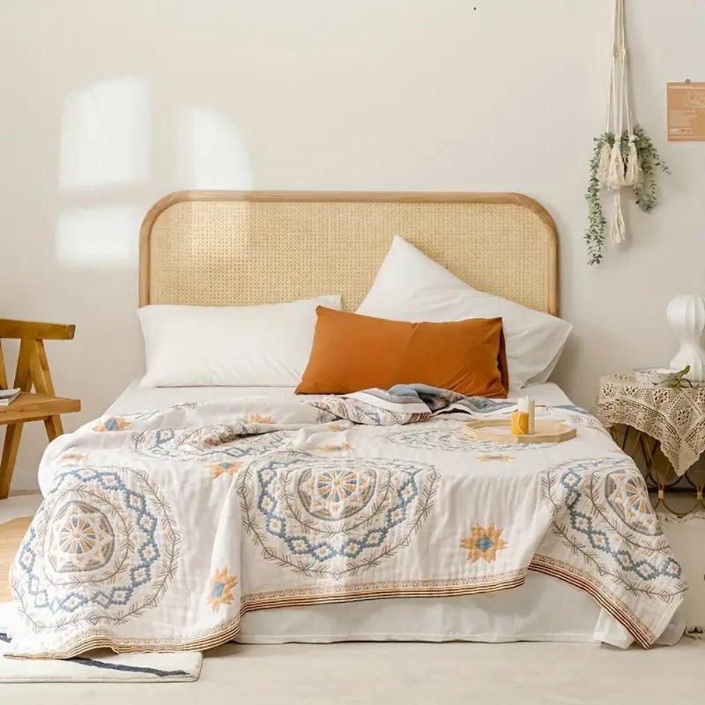 Plaid Douillet imprimé Bohème Mandala - BlxckFR