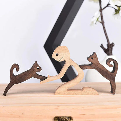 Figurines Animaux en Bois Massif | Déco Naturelle et Authentique