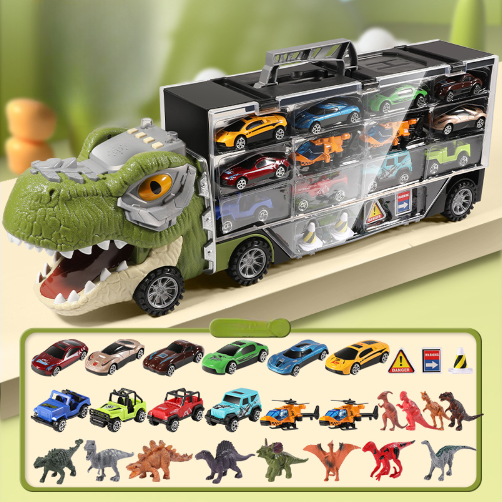 Jeux de Voitures Dinosaures Sonores pour Enfants - BlxckFR