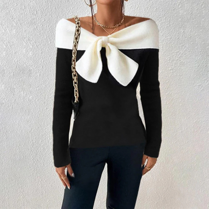 Vêtement Femme Chic Col V Manches Longues