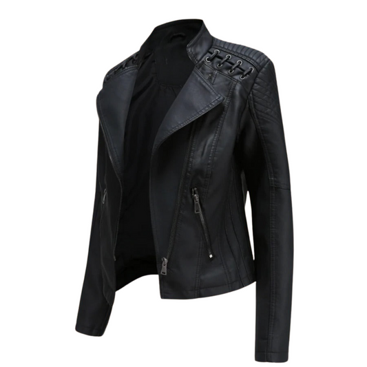 Veste cuir écologique femme tendance - BlxckFR