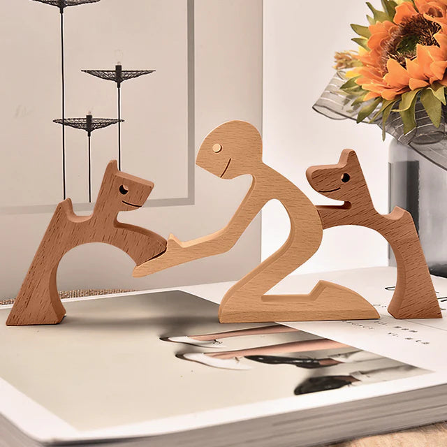 Figurines Animaux en Bois Massif | Déco Naturelle et Authentique