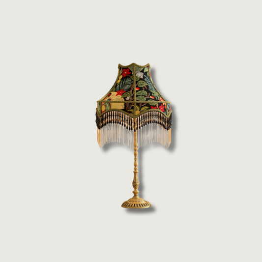 Lampe de Table Décorative en Soie avec Dentelles - Foivo