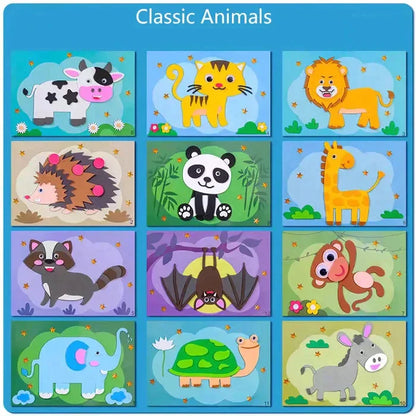 Kit Créatif 3D - Crée tes Propres Autocollants Animaux