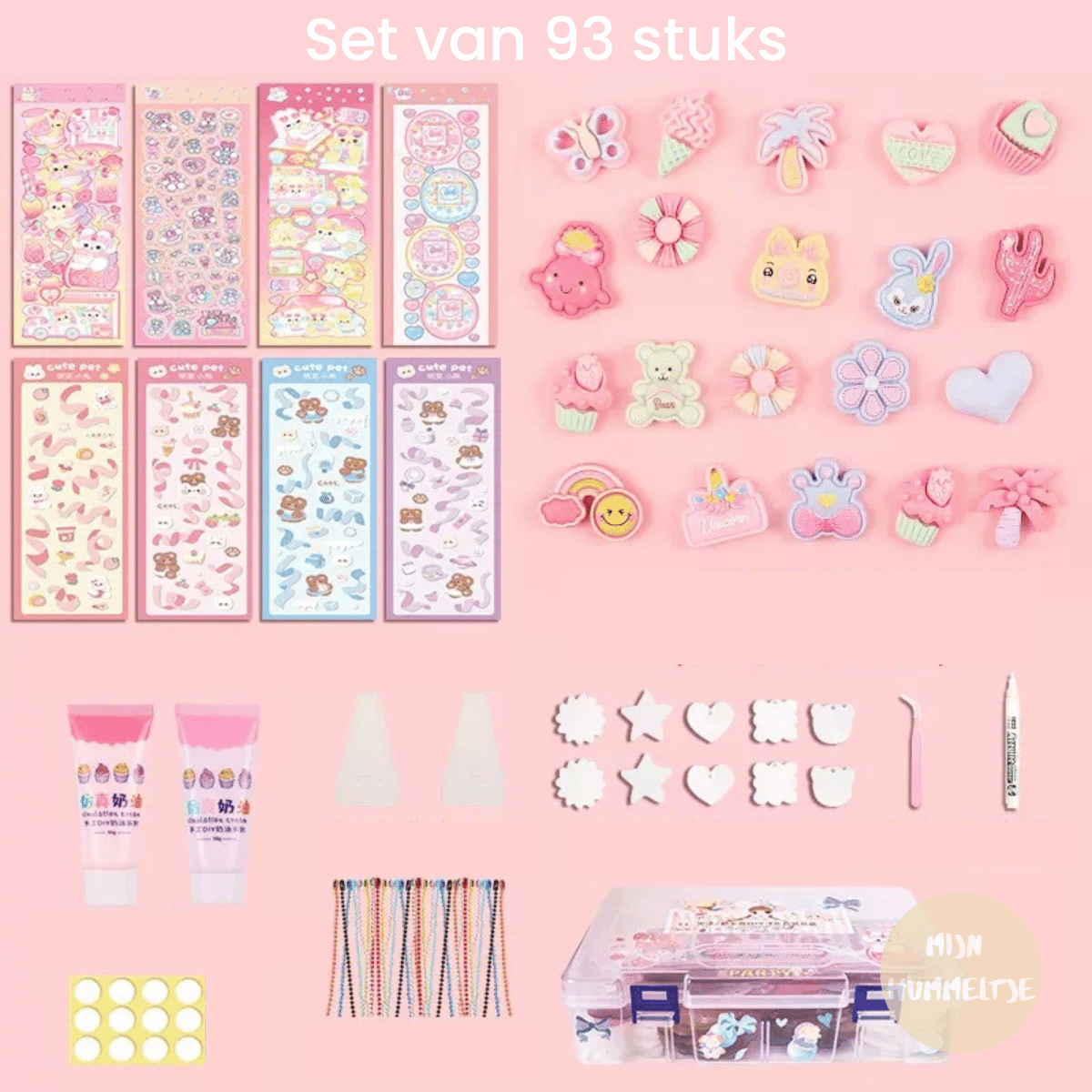 Kit Créatif Pour Filles - Set Autocollants et Colle DIY