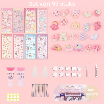Kit Créatif Pour Filles - Set Autocollants et Colle DIY