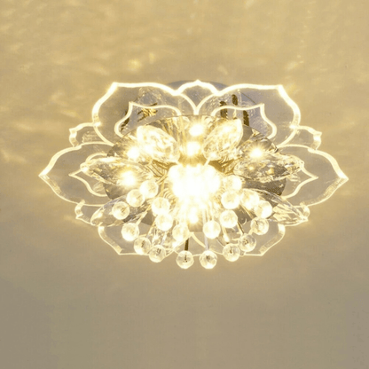 Lumière Élégante - Lampe Plafond Cristal LED Luxe