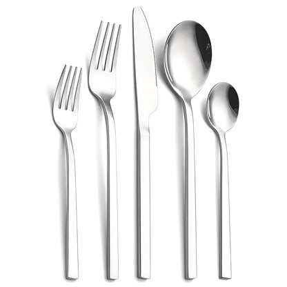 Ustensiles de Table Inox Moderne Élégant