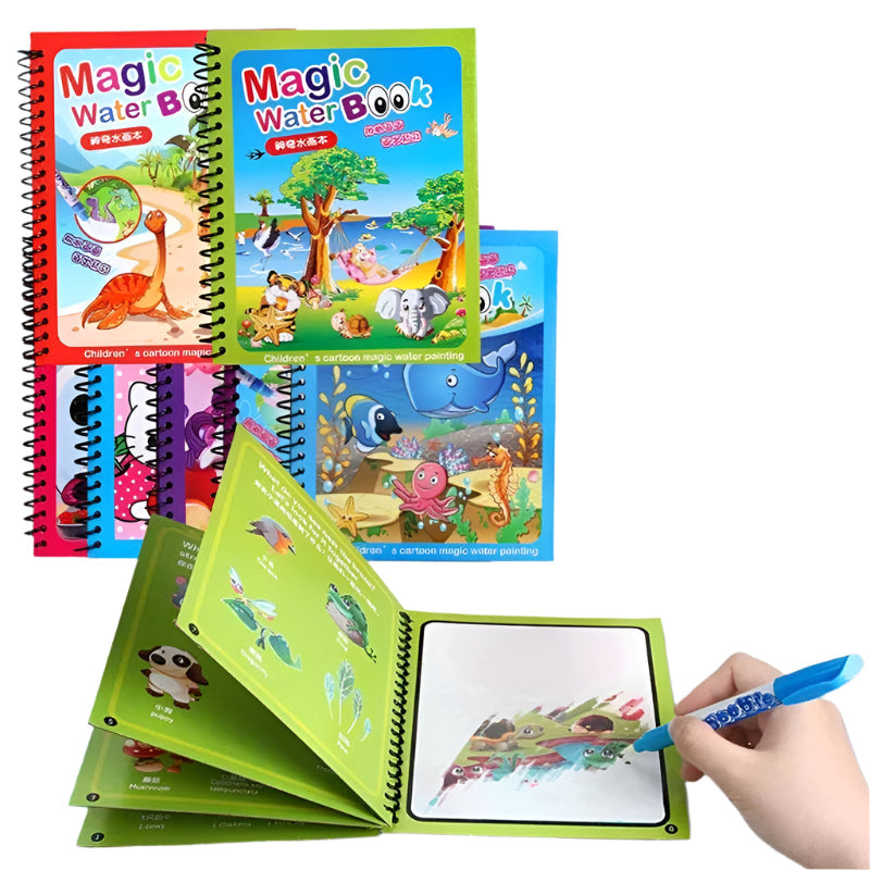Livre de Coloriage Magique à l'Eau pour Enfants - BlxckFR