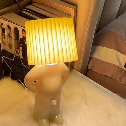 Lampe Décoration Originale avec Abat-jour Texturé