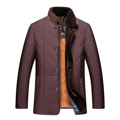 Veste en cuir homme col montant élégant - BlxckFR