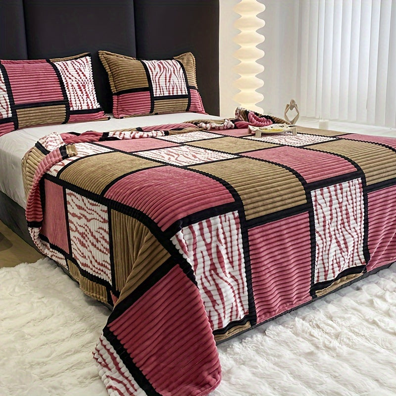 Plaid Flanelle Doux à Motif Écossais pour Toute la Famille