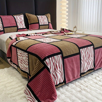 Plaid Flanelle Doux à Motif Écossais pour Toute la Famille