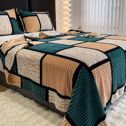 Plaid Flanelle Doux à Motif Écossais pour Toute la Famille