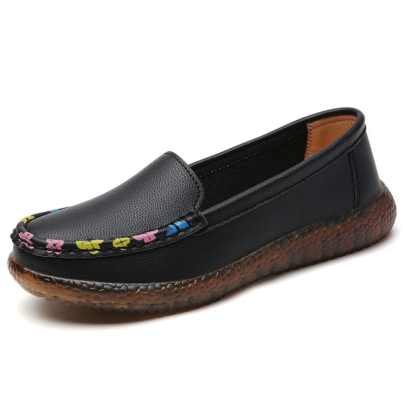 Chaussures décontractées mocassins en cuir tendance - BlxckFR