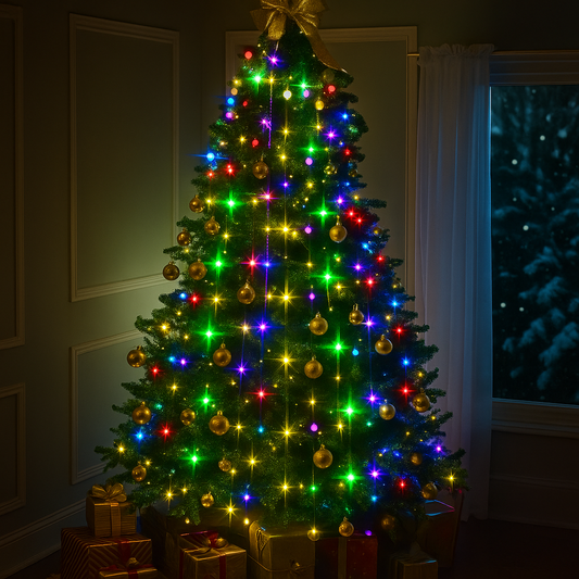 Guirlandes de Noël Colorées pour Sapin avec Contrôle LED - blxckfr