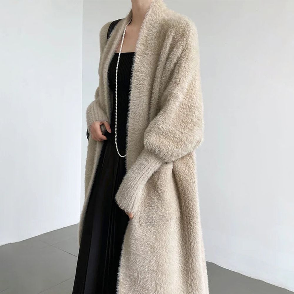 Cardigan Automne Élégant Long