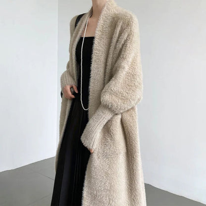 Cardigan Automne Élégant Long