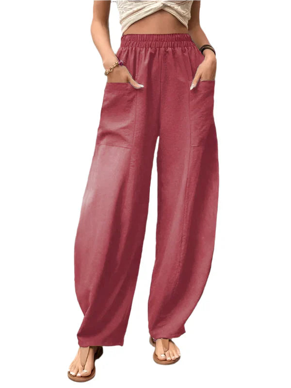 Pantalon Décontracté pour Femme à Jambe Élégante - BlxckFR