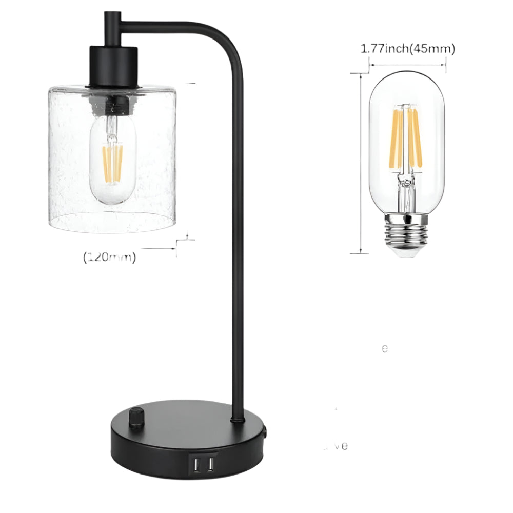 Lampe de Bureau Élégante LED en Verre - BlxckFR