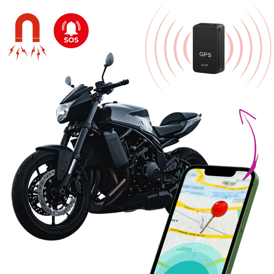 Traceur GPS Moto Noir | Localisation en Direct, Sans Contrat - blxckfr