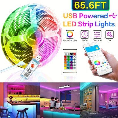 Bandeau LED Couleur Variable avec Contrôle Téléphone
