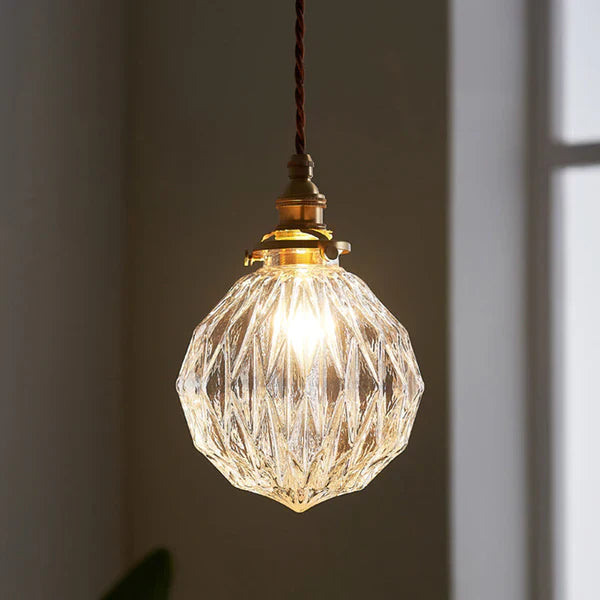 Lampe Suspendue Industrielle Verre Transparent