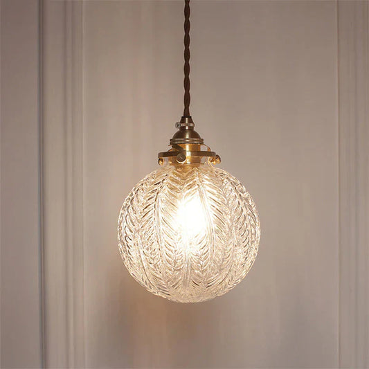 Lampe Suspendue Industrielle Verre Transparent - BlxckFR