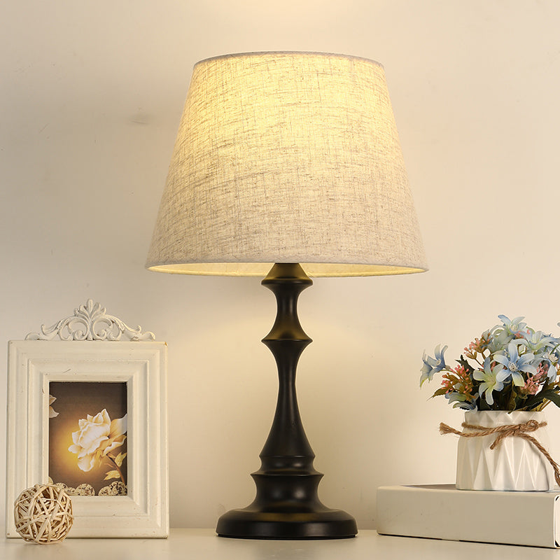 Lampe de Bureau Élégante avec Abat-Jour en Tissu