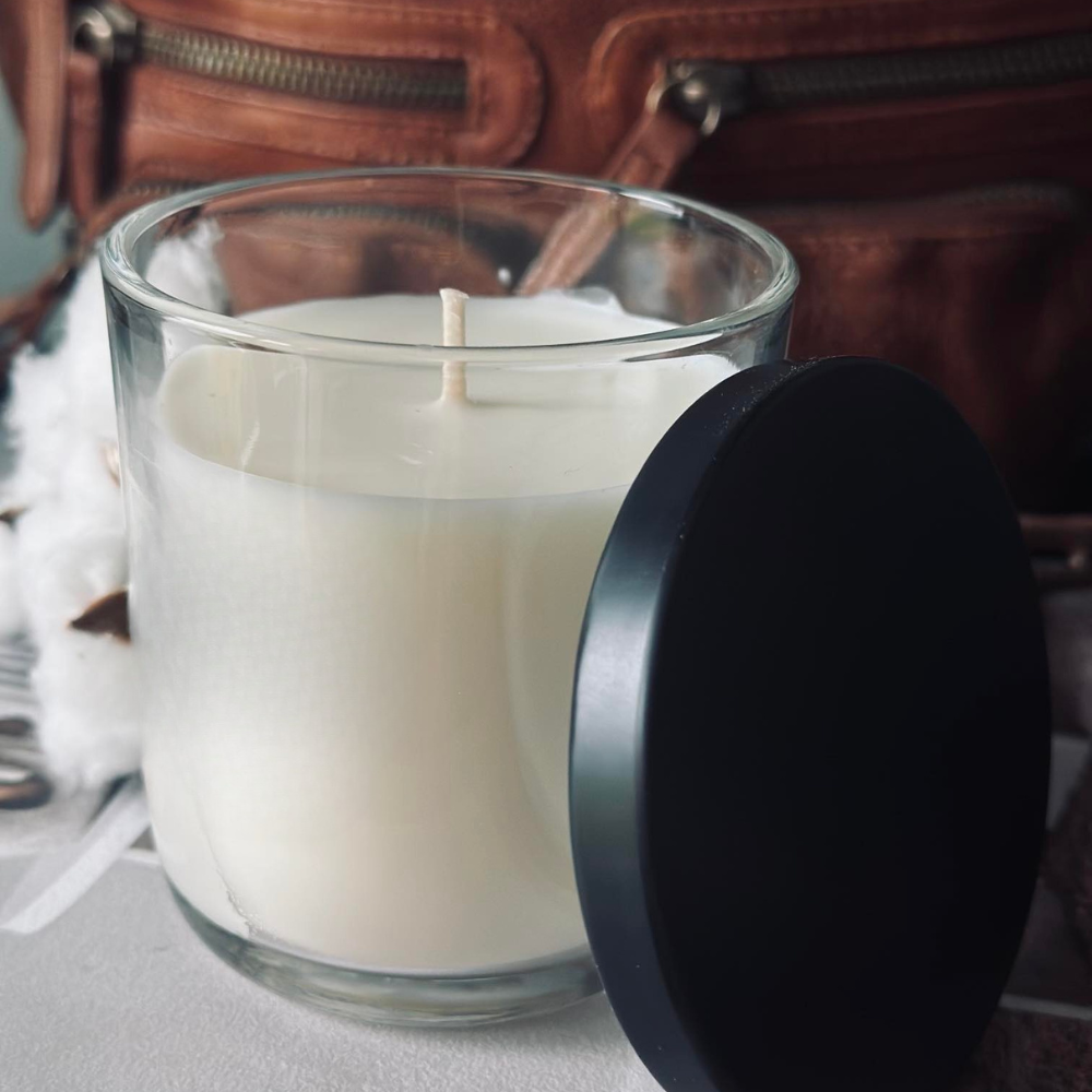 Bougie Parfumée Santal Vase en Verre - BlxckFR