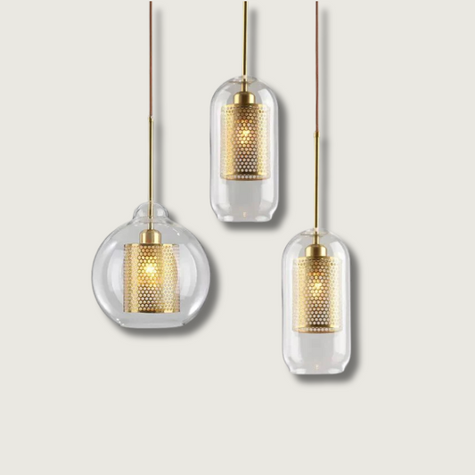 Luminaire Suspendu Design en Métal et Verre - Foivo