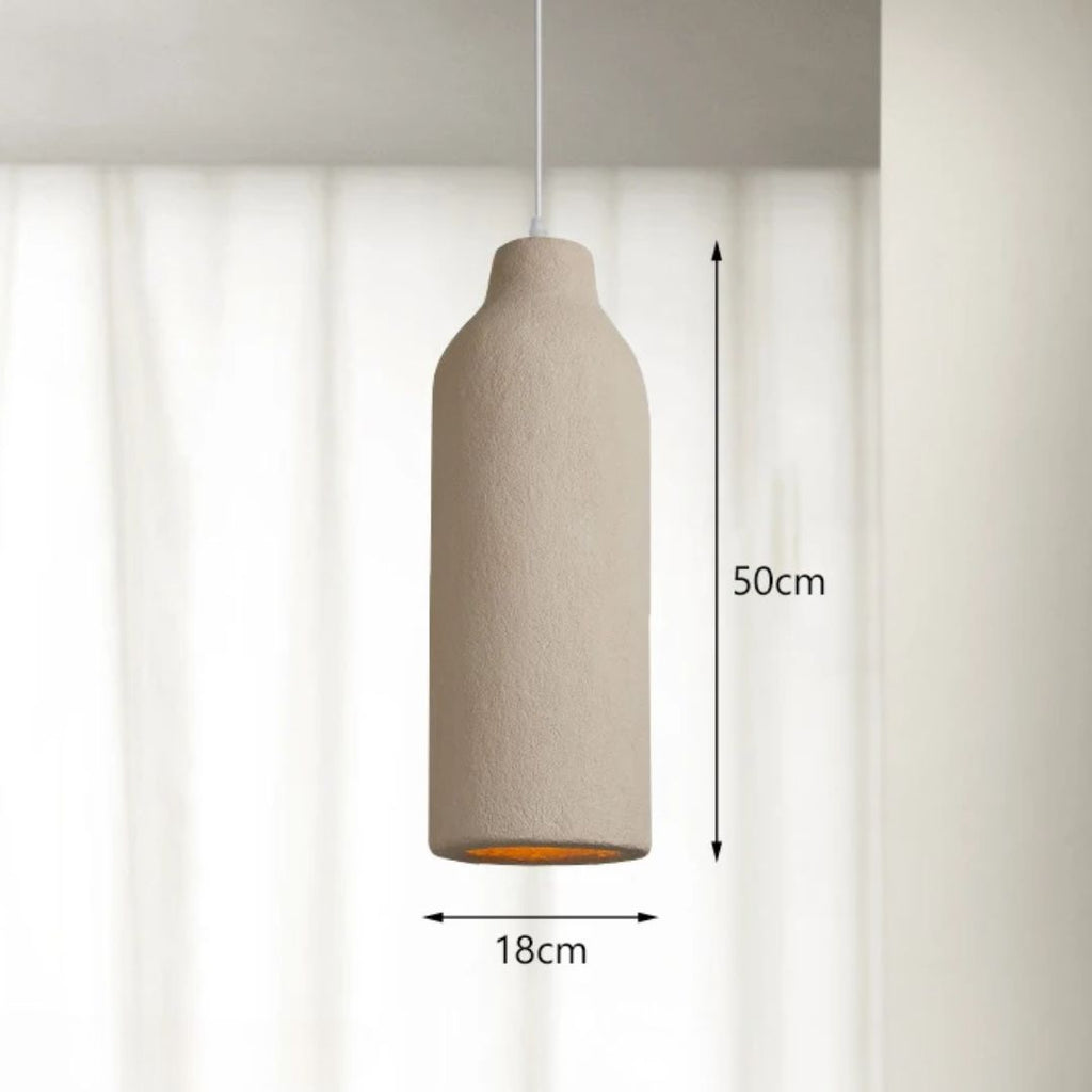 Lampe Suspension Cylindrique Beige Naturel - BlxckFR