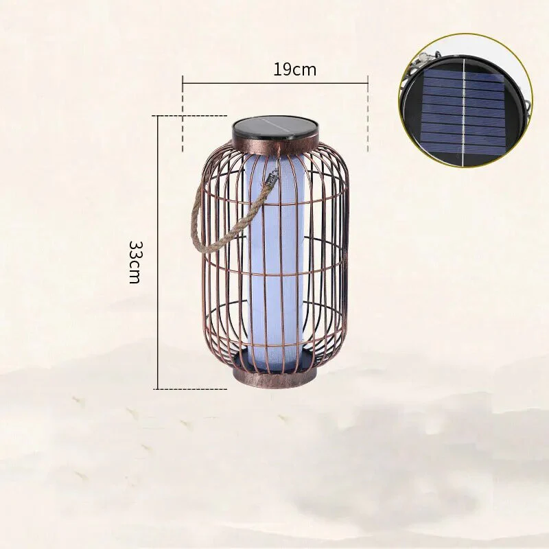 Lampe Solaire LED Extérieur Élégante Design Asiatique