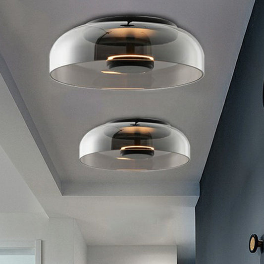 Luminaire Plafond Verre Élégant LED Moderne - BlxckFR