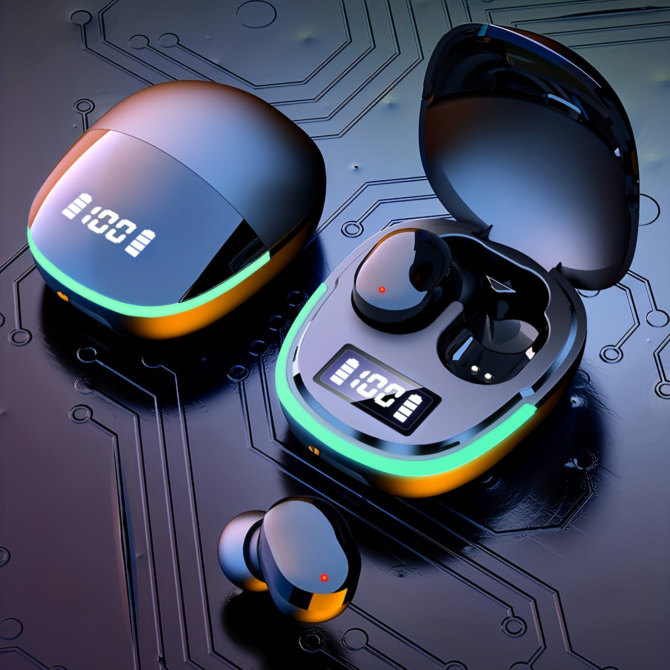 Casque Gaming LED Écran Lumineux