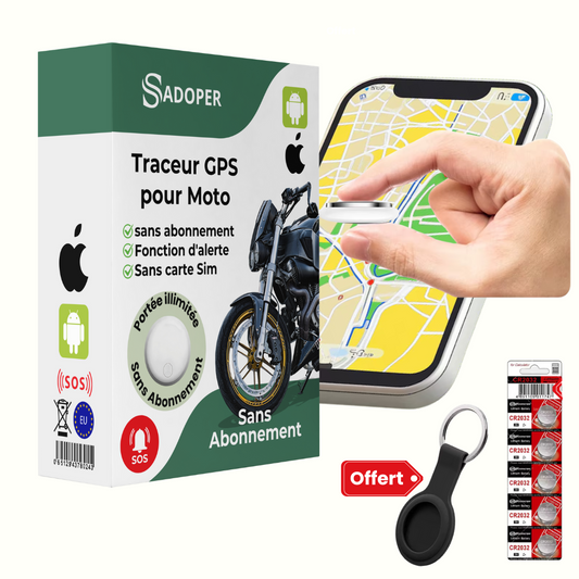 Traceur GPS Moto Portable Universel - blxckfr
