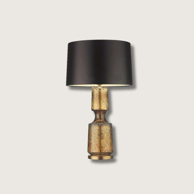 Lampe de Bureau en Verre Brillant et Métal Chrome - Foivo