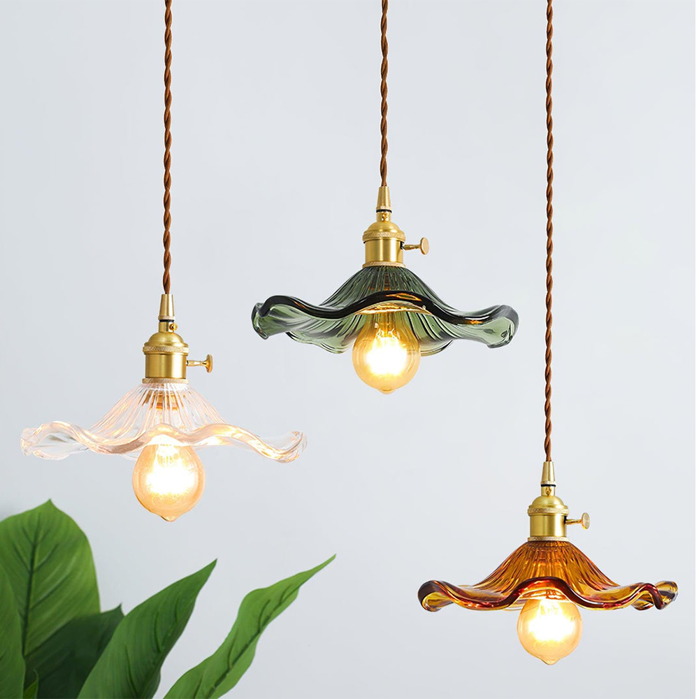 Lampe Suspendue LED Verre Délicat – Élégant et Chaud - Foivo