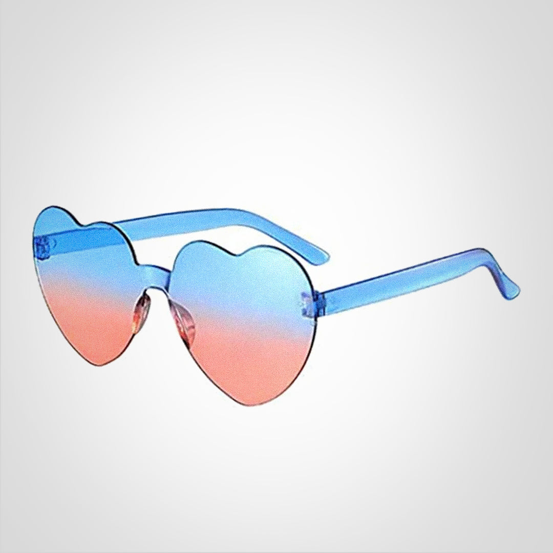 Lunettes de soleil Cœur Colorées avec Protection UV
