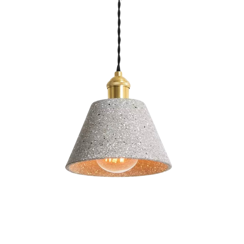 Lampe Suspendue Béton Chic avec Cordon Adjustable